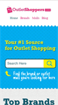 Mobile Screenshot of outletshoppers.com